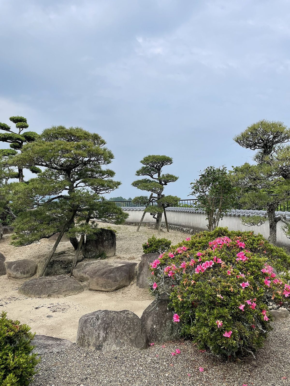 Japanese garden at the Hitotsumatsu samurai villa in Kitsuki